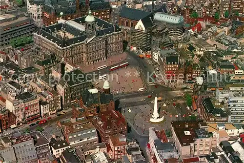 AK / Ansichtskarte Amsterdam_Niederlande Fliegeraufnahme Dam Koninklijk Paleis  Amsterdam Niederlande Kat. Amsterdam