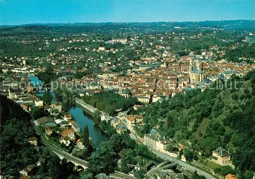 AK / Ansichtskarte Villefranche de Rouergue Fliegeraufnahme Villefranche de Rouergue Kat. Villefranche de Rouergue