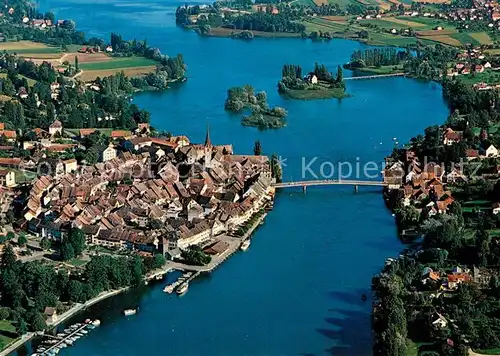 AK / Ansichtskarte Stein_Rhein Fliegeraufnahme Stein am Rhein Kat. Stein Rhein