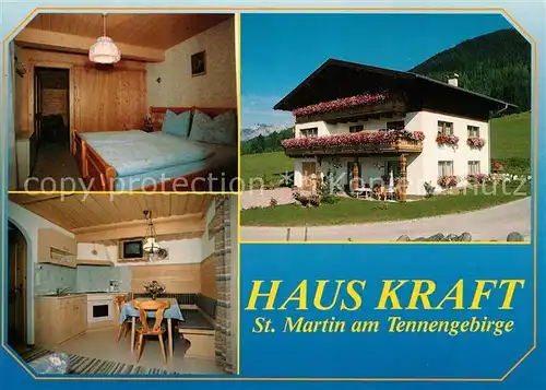 AK / Ansichtskarte St_Martin_Tennengebirge Gaestehaus Pension Haus Kraft St_Martin_Tennengebirge Kat. St_Martin_Tennengebirge