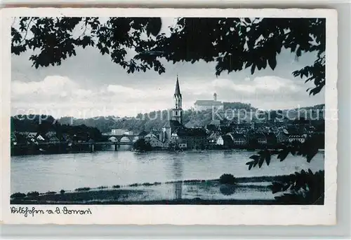 AK / Ansichtskarte Vilshofen_Donau Panorama mit Kirche Vilshofen Donau Kat. Vilshofen an der Donau