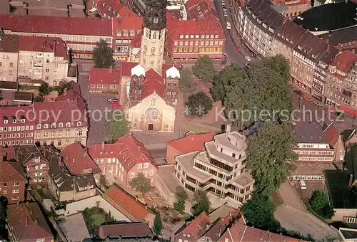 AK / Ansichtskarte Muenster_Westfalen Fliegeraufnahme St. Ludgeri  Muenster Westfalen Kat. Muenster