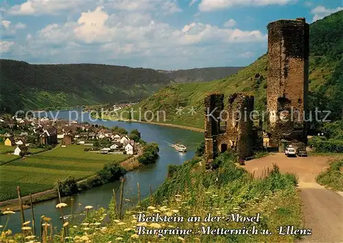 AK / Ansichtskarte Beilstein_Mosel Burgruine Metternicht Ellenz  Beilstein Mosel Kat. Beilstein