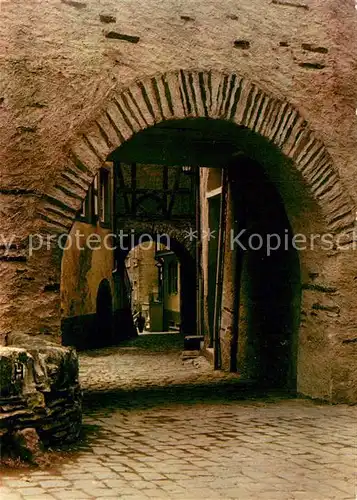 AK / Ansichtskarte Beilstein_Mosel Noerdliches Stadttor  Beilstein Mosel Kat. Beilstein