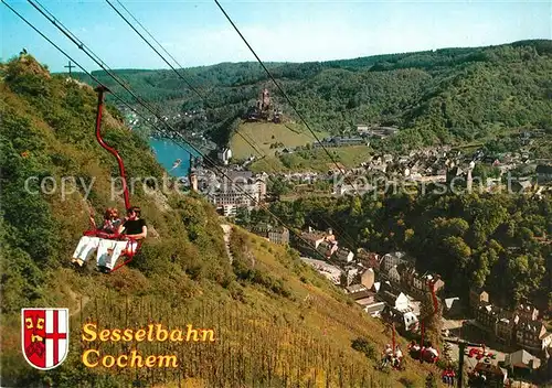 AK / Ansichtskarte Cochem_Mosel Sessellift Pinnerkreuz Cochem Mosel Kat. Cochem