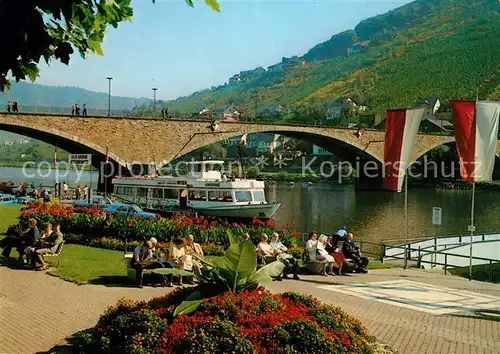 AK / Ansichtskarte Cochem_Mosel Uferanlagen Motorschiff Undine Cochem Mosel Kat. Cochem