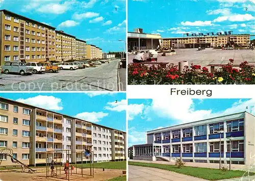 AK / Ansichtskarte Freiberg_Sachsen Tschaikowkistrasse Versorgungszentrum Unicent  Freiberg Sachsen Kat. Freiberg