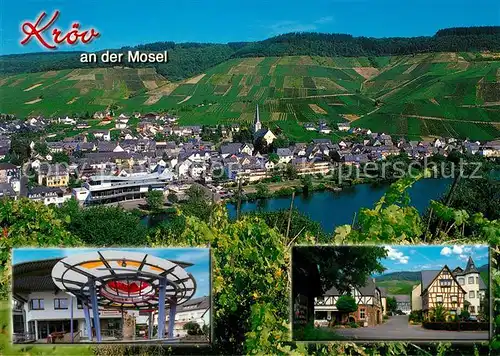 AK / Ansichtskarte Kroev_Mosel Panorama Weinberge Fachwerkhaeuser Kroev_Mosel Kat. Kroev