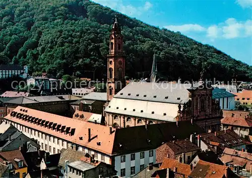 AK / Ansichtskarte Heidelberg_Neckar Jesuitenkirche 18. Jhdt. ehemaliges Jesuitenkloster Turm Heiliggeistkirche Heidelberg Neckar Kat. Heidelberg