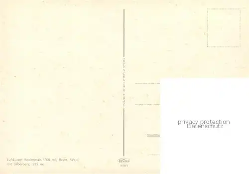 AK / Ansichtskarte Bodenmais Landschaftspanorama Luftkurort mit Silberberg Bayerischer Wald Bodenmais Kat. Bodenmais