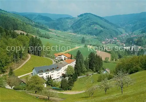 AK / Ansichtskarte Nordrach Winkelwaldklinik Landschaftspanorama Schwarzwald Nordrach Kat. Nordrach