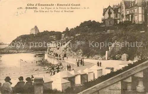 AK / Ansichtskarte Dinard_Ille_et_Vilaine_Bretagne La Digue et la Pointe du Moulinet Dinard_Ille Kat. Dinard