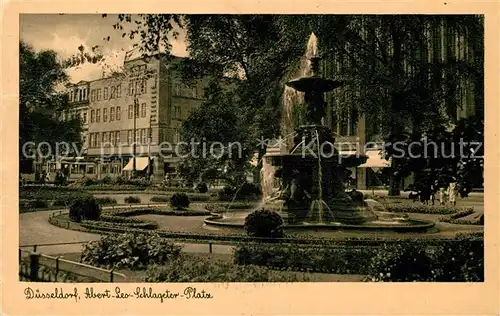 AK / Ansichtskarte Duesseldorf Abert Leo Schlagetor Platz Duesseldorf Kat. Duesseldorf