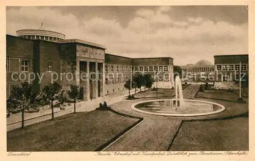 AK / Ansichtskarte Duesseldorf Gesolei Ehrenhof Kimstpalast Planetarium Duesseldorf Kat. Duesseldorf