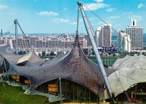 AK / Ansichtskarte Muenchen Olympiapark Sporthalle Schwimmhalle Muenchen Kat. Muenchen