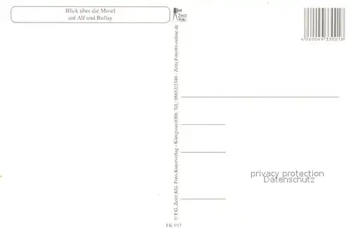 AK / Ansichtskarte Alf_Bullay_Mosel Panorama Blick ueber die Mosel Alf_Bullay_Mosel