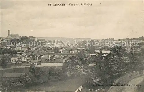 AK / Ansichtskarte Limoges_Haute_Vienne Vue prise du Viaduc Limoges_Haute_Vienne Kat. Limoges