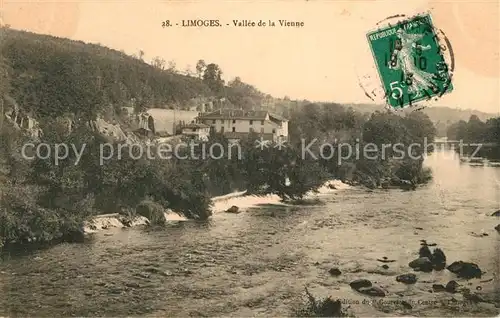 AK / Ansichtskarte Limoges_Haute_Vienne Vallee de la Vienne Limoges_Haute_Vienne Kat. Limoges