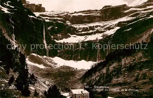 AK / Ansichtskarte Gavarnie_Hautes Pyrenees Hotel du Cinque le Cirque Gavarnie Hautes Pyrenees Kat. Gavarnie