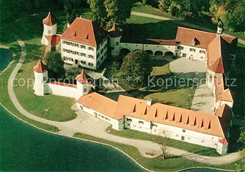 AK / Ansichtskarte Muenchen Schloss Blutenburg Fliegeraufnahme Muenchen Kat. Muenchen