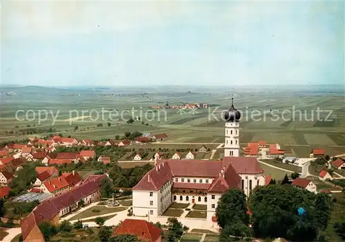 AK / Ansichtskarte Moenchsdeggingen Kloster Fliegeraufnahme Moenchsdeggingen Kat. Moenchsdeggingen