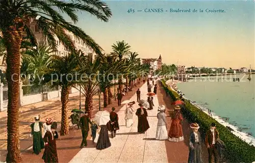 AK / Ansichtskarte Cannes_Alpes Maritimes Boulevard de la Croisette Cannes Alpes Maritimes Kat. Cannes