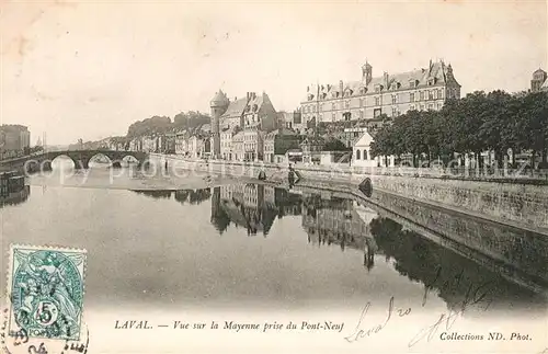 AK / Ansichtskarte Laval_Mayenne Panorama Pont Neuf Laval Mayenne Kat. Laval