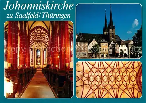 AK / Ansichtskarte Saalfeld_Saale Johanniskirche  Saalfeld_Saale Kat. Saalfeld