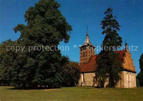 AK / Ansichtskarte Criewen Kirche Lenne Park Criewen Kat. Schwedt