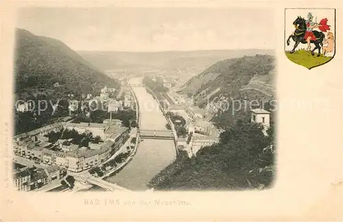 AK / Ansichtskarte Bad_Ems Blick von der Mooshuette Bad_Ems Kat. Bad Ems