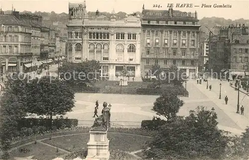 AK / Ansichtskarte Le_Havre Place Gambetta Le_Havre Kat. Le Havre