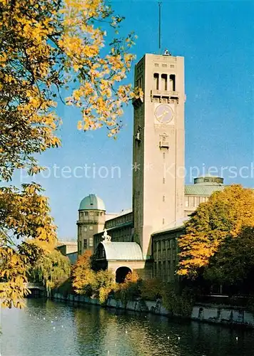 AK / Ansichtskarte Muenchen Deutsches Museum Isar Muenchen Kat. Muenchen