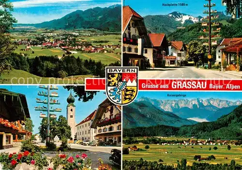 AK / Ansichtskarte Grassau_Chiemgau Kaisergebirge Hochplatte  Grassau Chiemgau Kat. Grassau
