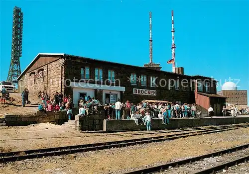 AK / Ansichtskarte Brocken_Harz Brockenbahnhof Brocken Harz