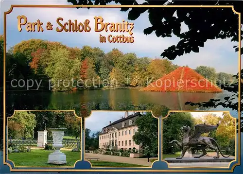 AK / Ansichtskarte Cottbus Park und Schloss Branitz Cottbus Kat. Cottbus