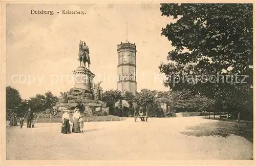 AK / Ansichtskarte Duisburg_Ruhr Kaiserberg Denkmal Turm Duisburg Ruhr Kat. Duisburg