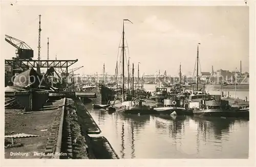 AK / Ansichtskarte Duisburg_Ruhrort Hafen Schiffe  Duisburg Ruhrort