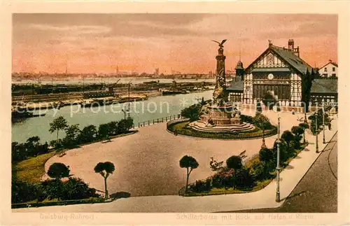 AK / Ansichtskarte Ruhrort Denkmal Schifferboerse Hafen Ruhrort Kat. Duisburg