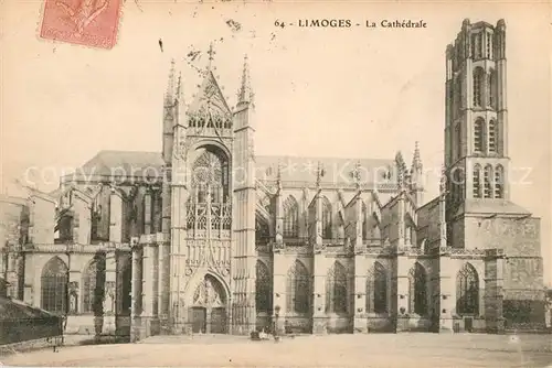 AK / Ansichtskarte Limoges_Haute_Vienne Cathedrale Limoges_Haute_Vienne Kat. Limoges