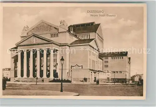 AK / Ansichtskarte Duisburg_Ruhr Neues Stadt Theater Duisburg Ruhr Kat. Duisburg