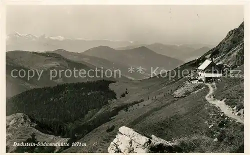 AK / Ansichtskarte Dachstein Suedwandhuette Panorama Dachstein Suedwandhuette