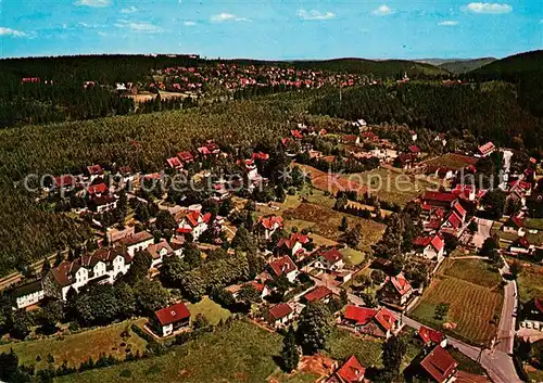 AK / Ansichtskarte Hahnenklee_Auerhahn Fliegeraufnahme Bockswiese Hahnenklee_Auerhahn