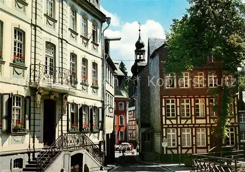 AK / Ansichtskarte Monschau Fachwerk Panorama Kirche Monschau