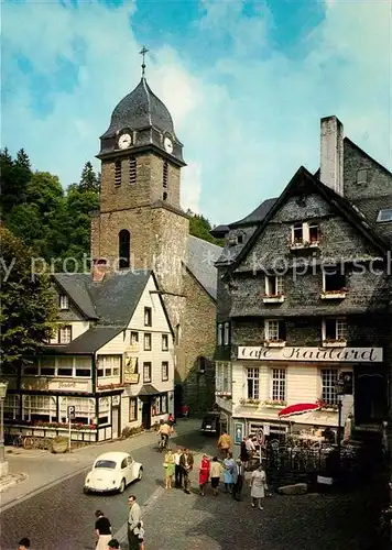 AK / Ansichtskarte Monschau_Montjoie Markt Aukirche Monschau Montjoie