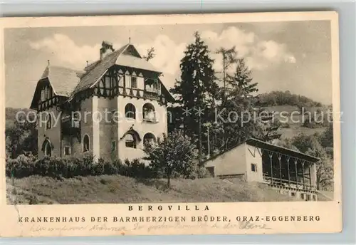 AK / Ansichtskarte Eggenberg_Graz Bergvilla Krankenhaus der Barmherzigen Brueder Eggenberg Graz