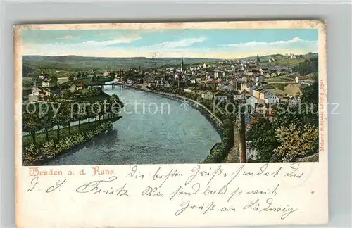 AK / Ansichtskarte Werden_Ruhr Panorama Werden Ruhr