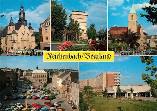 AK / Ansichtskarte Reichenbach_Vogtland Kaufhaus Kirche  Reichenbach_Vogtland