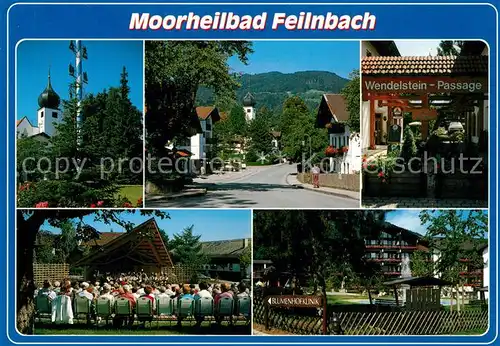 AK / Ansichtskarte Feilnbach_Bad Maibaum Kurkonzert Park Wendelstein Passage Feilnbach_Bad