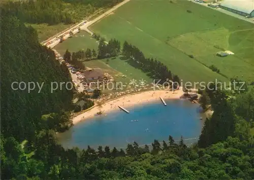 AK / Ansichtskarte Usingen Hotel Restaurant Haus Hattstein Hattsteinweiher Fliegeraufnahme Usingen