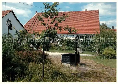 AK / Ansichtskarte Steinheim_Albuch Heimatstube auf dem Klosterhof Brunnen Steinheim Albuch